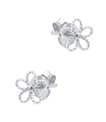 Beautiful Flower Shaped Silver Stud Earring STS-6480